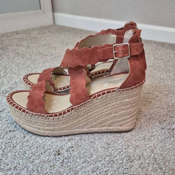 Marc Fisher Women's Size 9 Calita Wedge Sandals Platform Espadrille - Picture 4 of 11